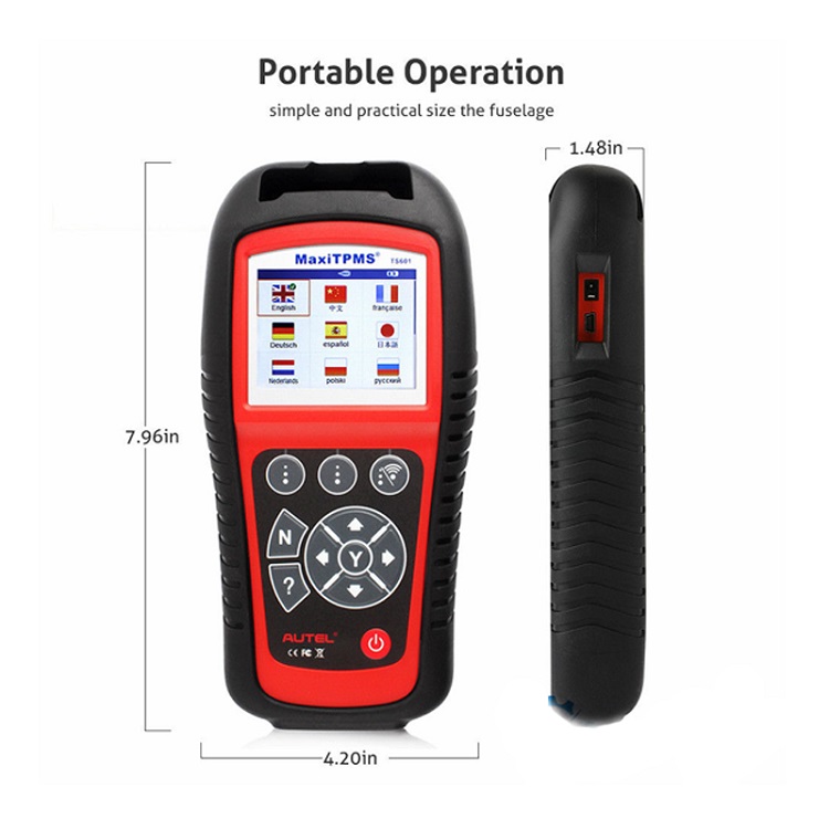 Autel MaxiTPMS TS601TPMS, strumento TPMS automatico, tester di pressione dei pneumatici Autel